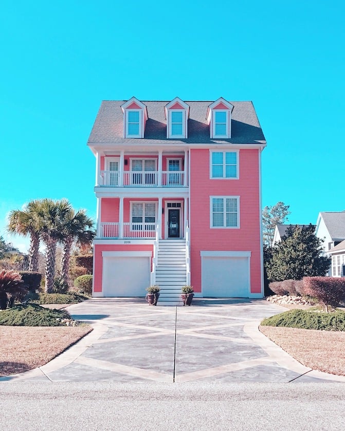pink beach house myrtle beach