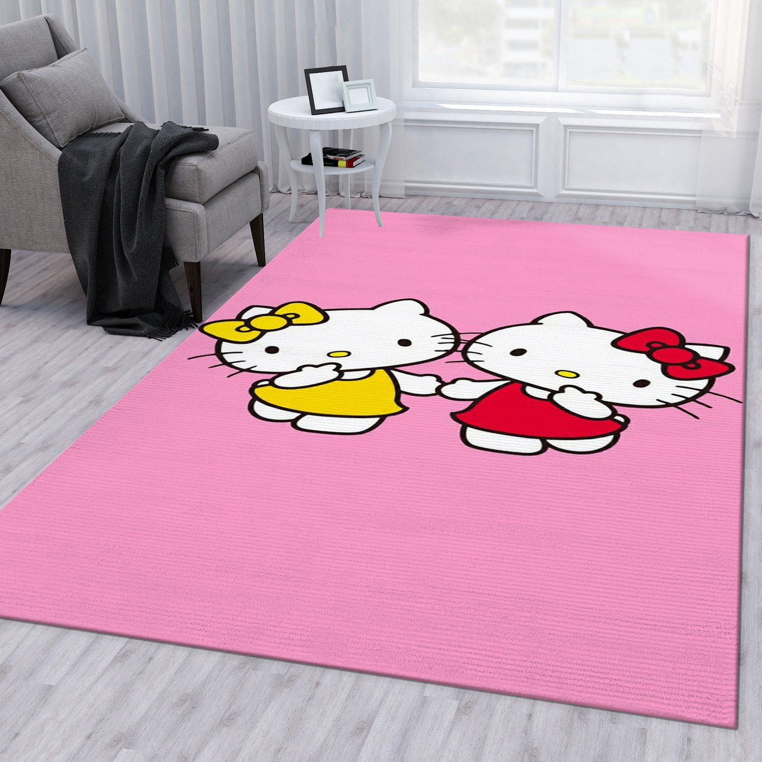 Hello Kitty 10 Area Rug For Christmas Living Room Rug Floor Decor Home