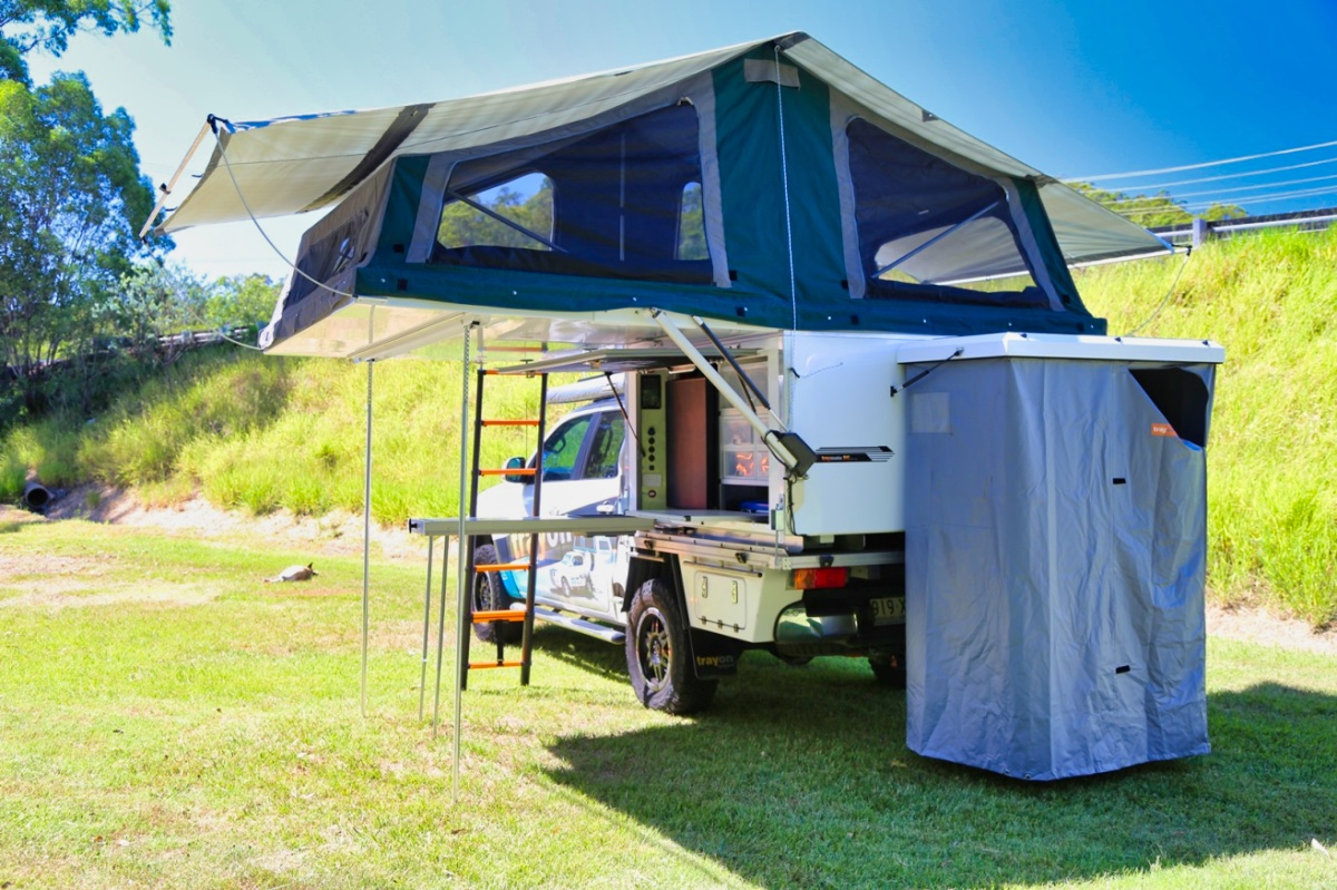 Slide on Alloy Camping Canopy For Utes Innovative Design