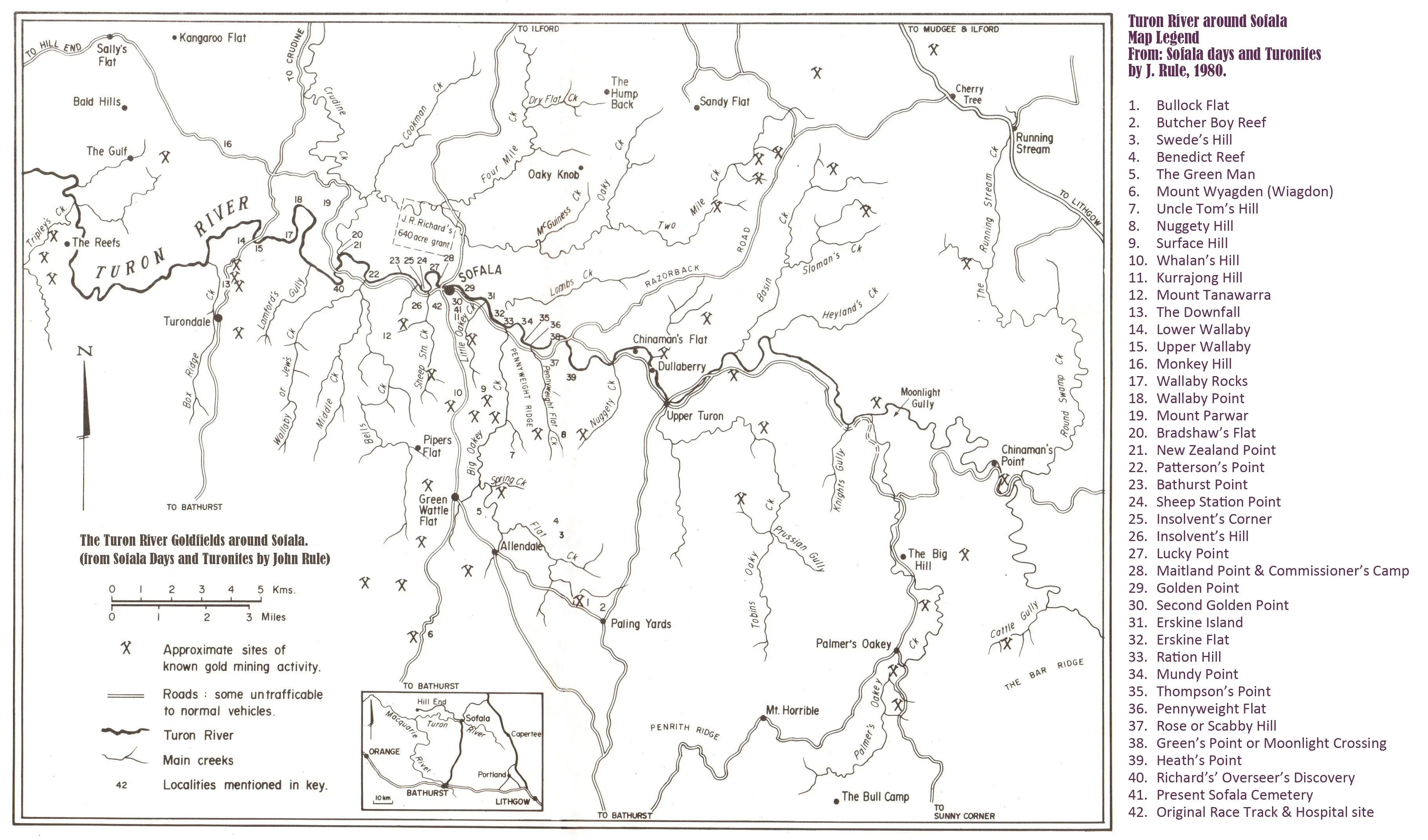 Turon Sofala Rule Map with legend 🧭 The Original Treasure