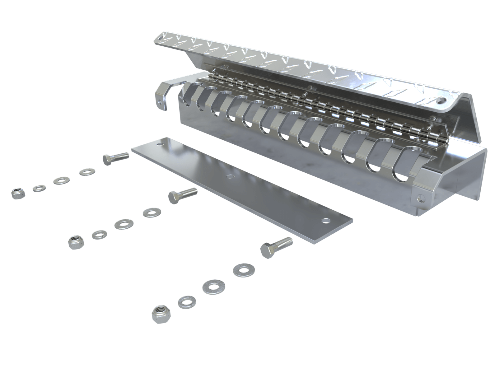 TR147 Aluminum Chain Rack Trebor Manufacturing