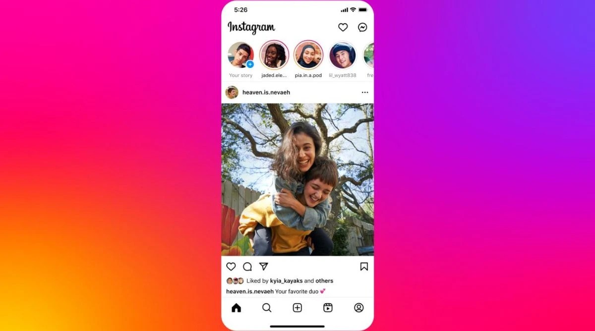Instagram rediseña su barra de navegación