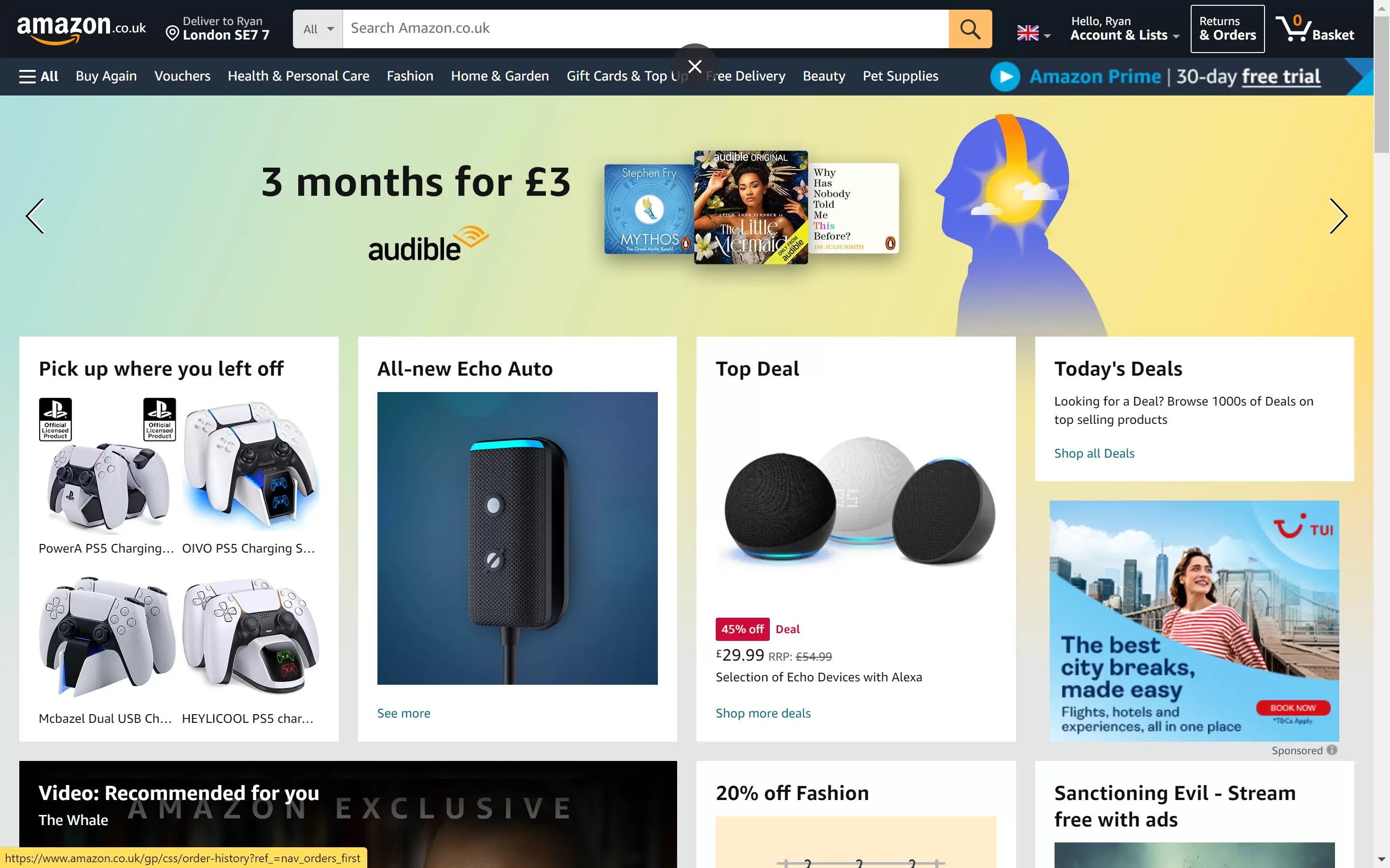 How to hide orders on Amazon