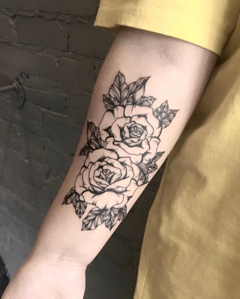 70 Most Beautiful Black Rose Tattoo Designs and Ideas 2021