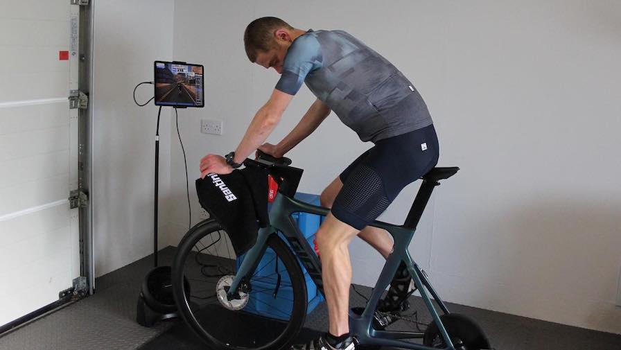 Turbo trainer drill sessions for triathletes with Tom Davis Bike