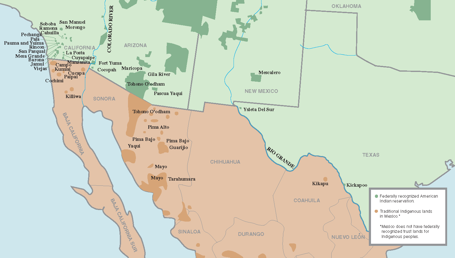 map of indian reservations in new mexico