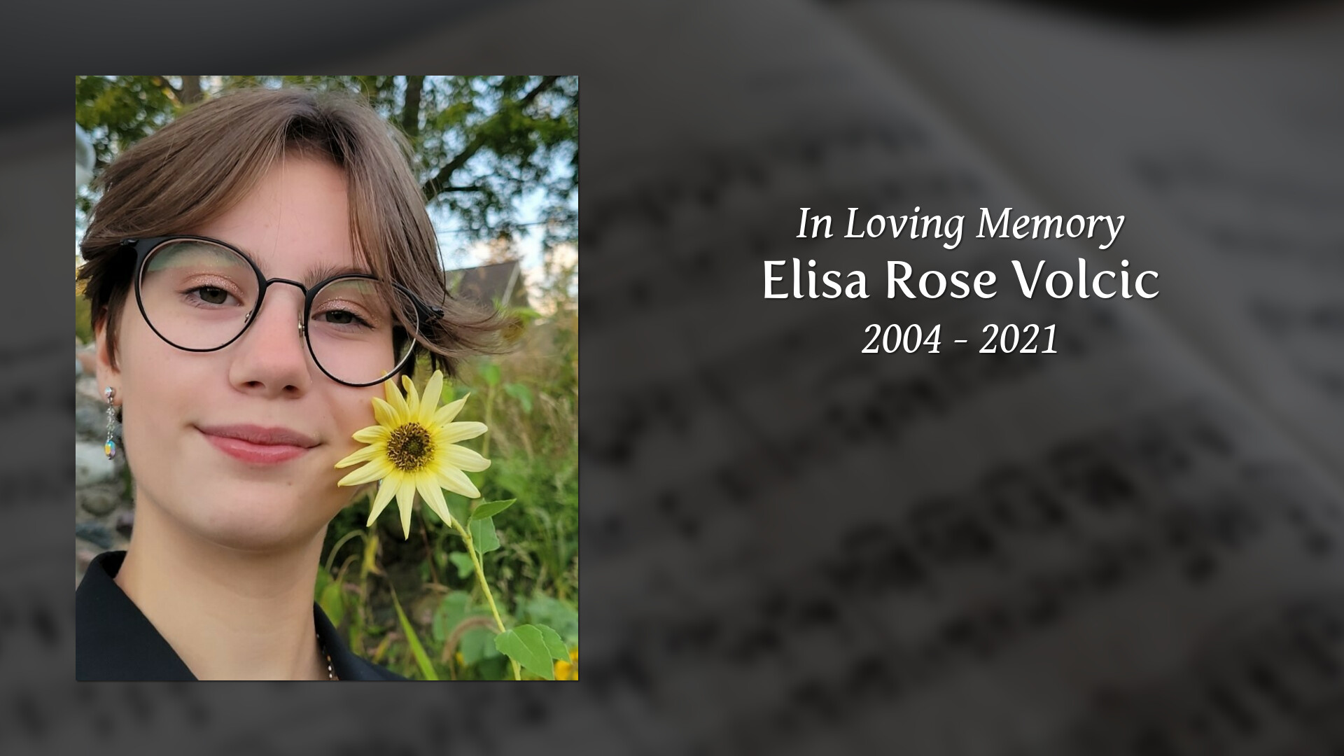 Elisa Rose Volcic Tribute Video