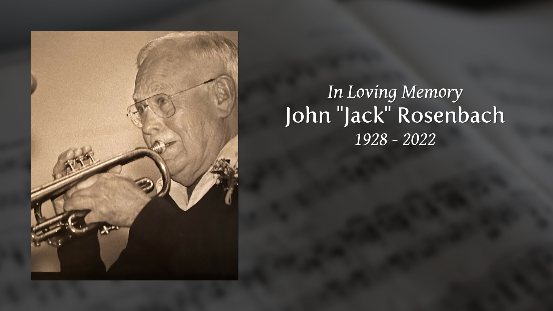 John "Jack" Rosenbach Tribute Video