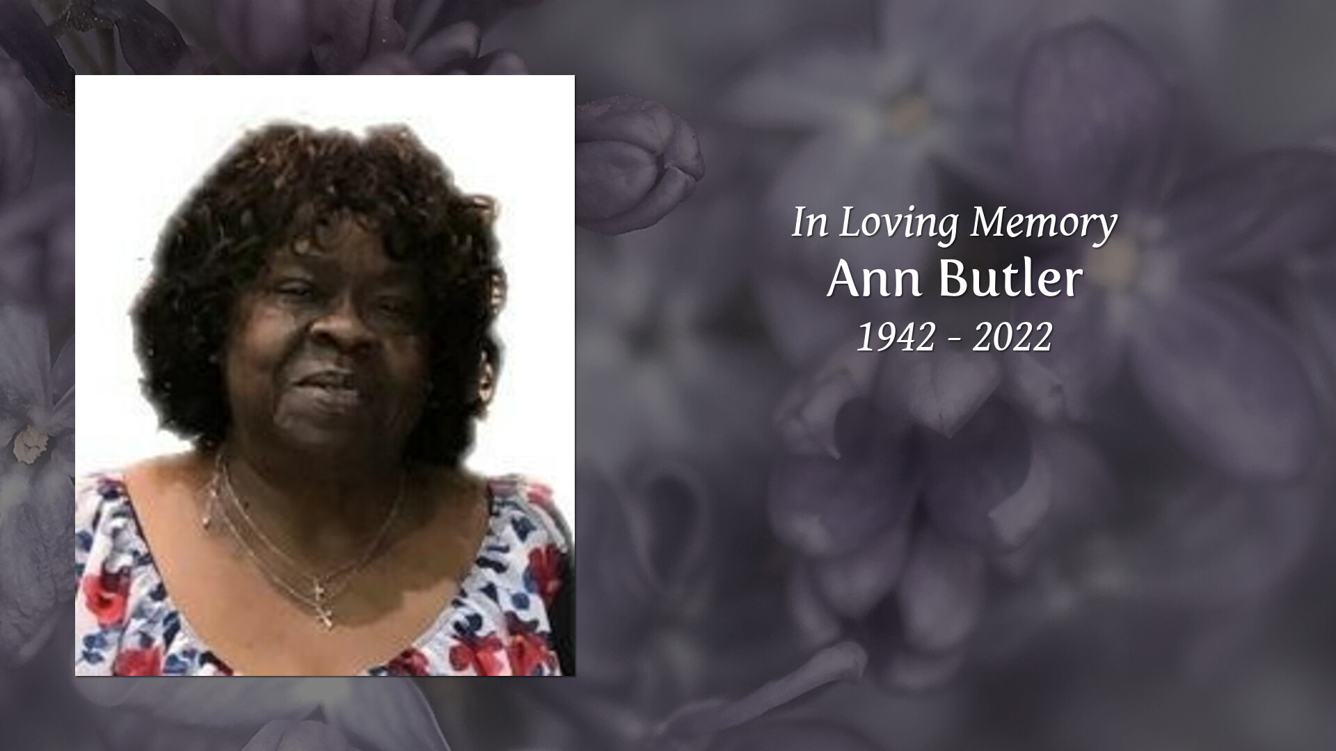 Ann Butler Tribute Video