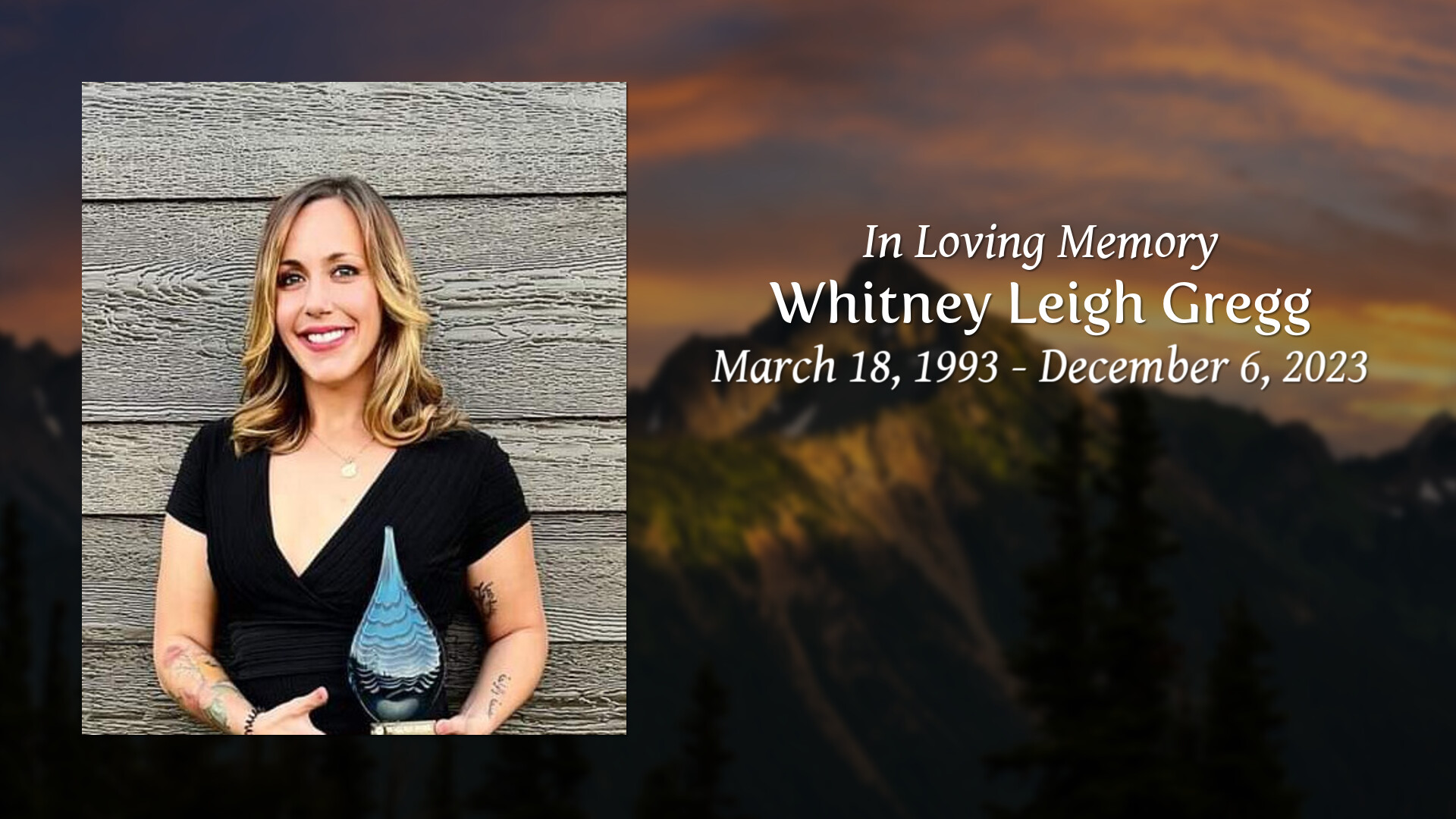 Whitney Leigh Gregg - Tribute Video