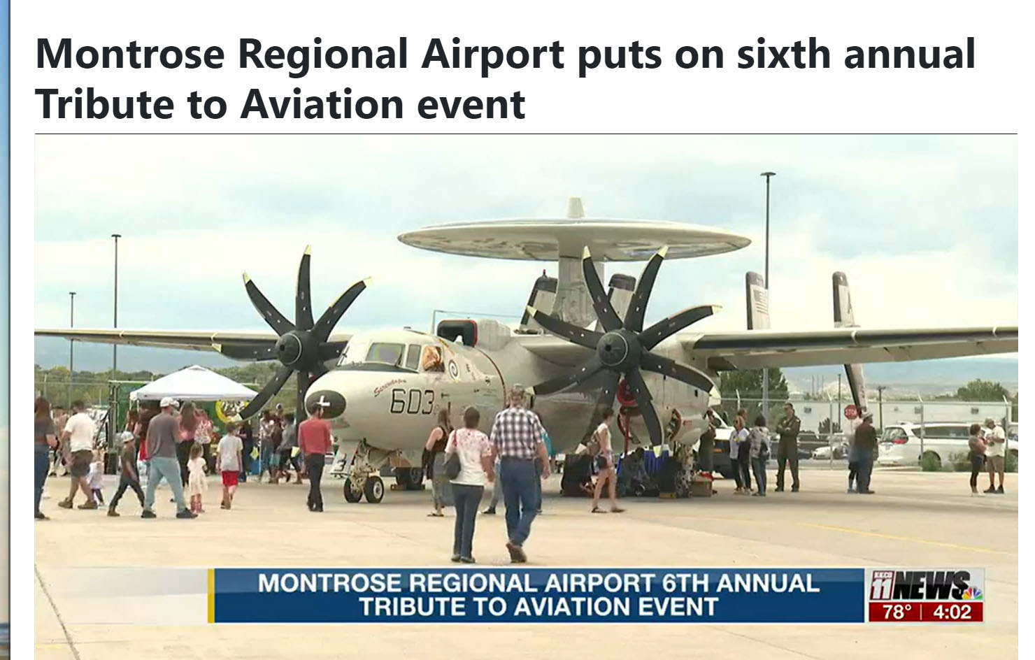 Montrose Regional Airport puts on sixth annual Tribute to Aviation