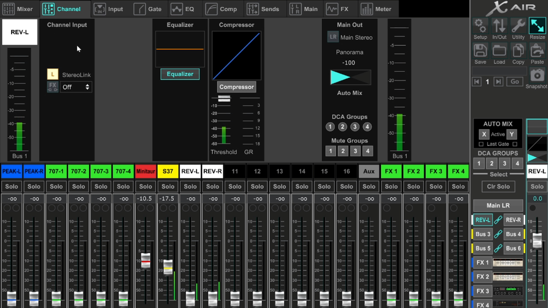 Behringer X Air Edit stereo AUX bus Tricks and tips