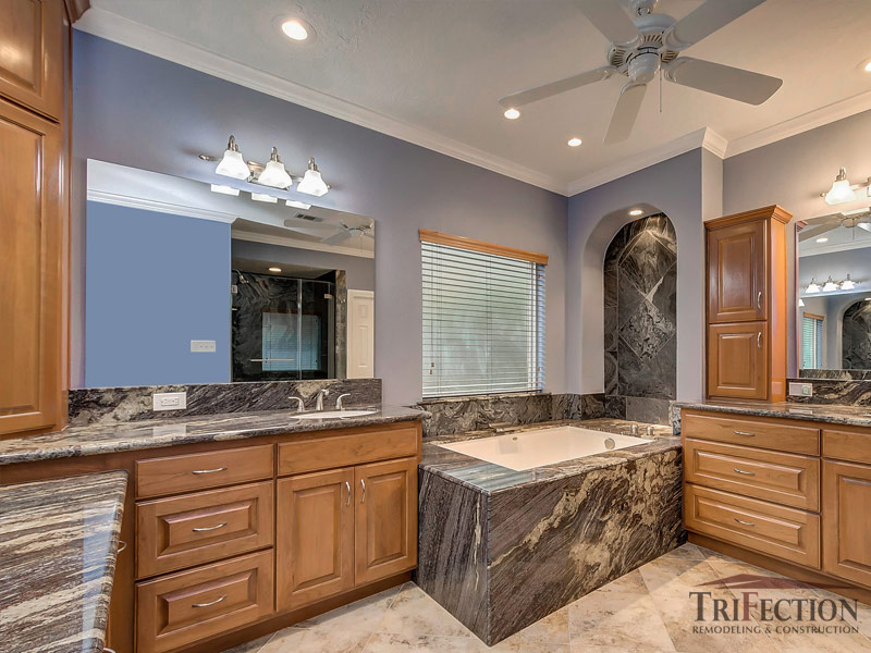 Blue Fantasy Granite Countertop Remodel