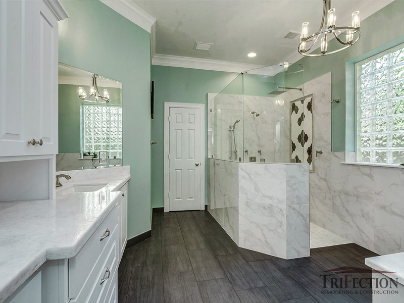 Curbless Walk in Shower Makeover