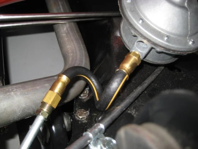 Fuel Line Hose at Fuel Pump Chevy Tri Five Forum