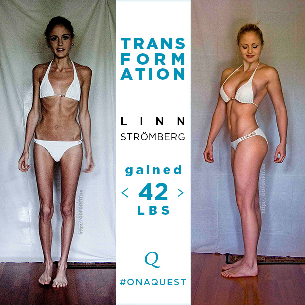 50 Incredible Skinny To Fit Female Muscle Gain Transformations