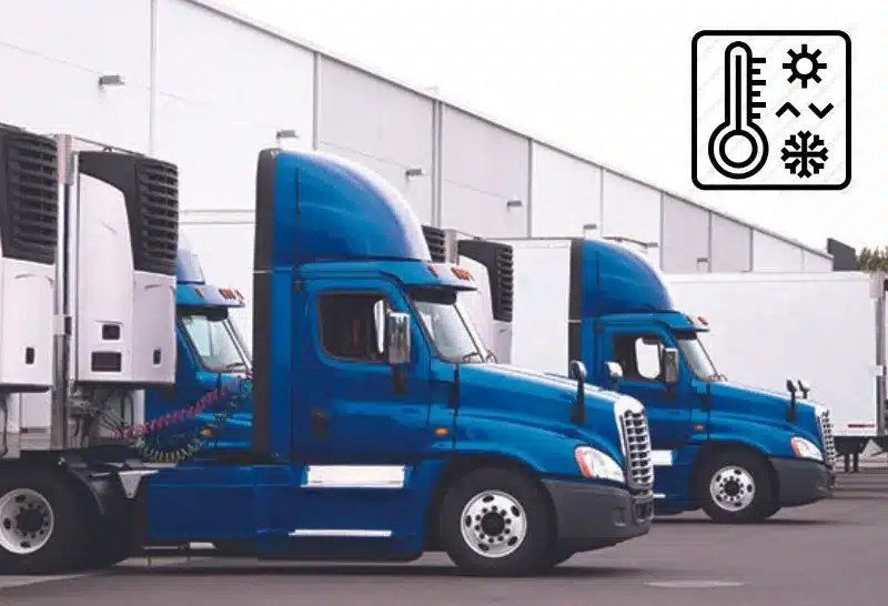 Temperature controlled transportation system for refrigerated transport