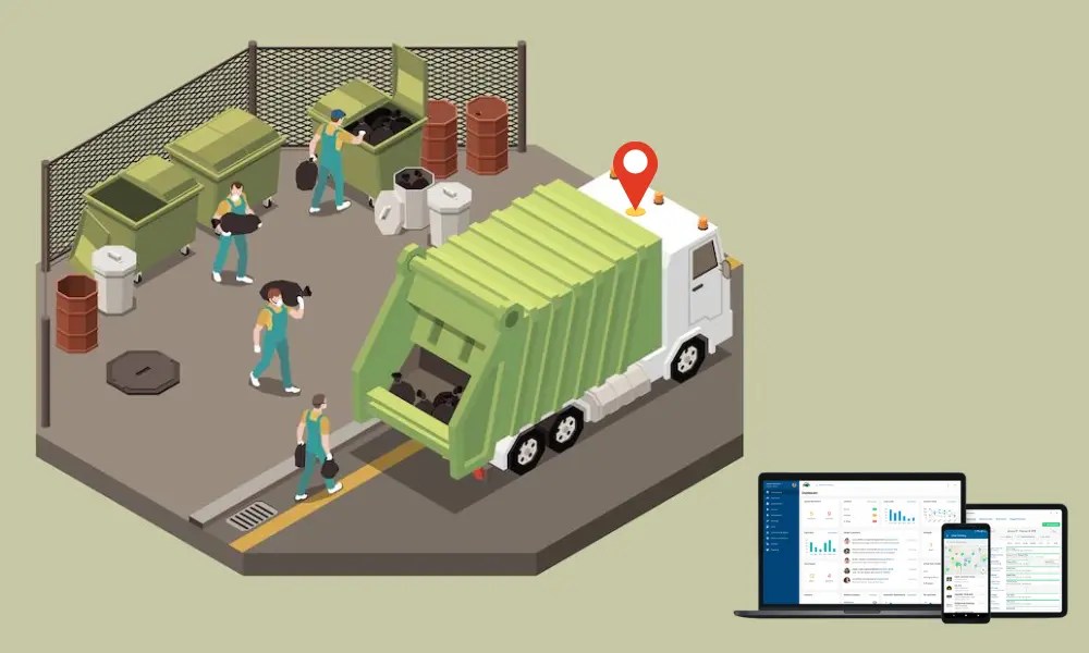 Waste Management GPS Fleet Tracking Garbage Truck Tracker