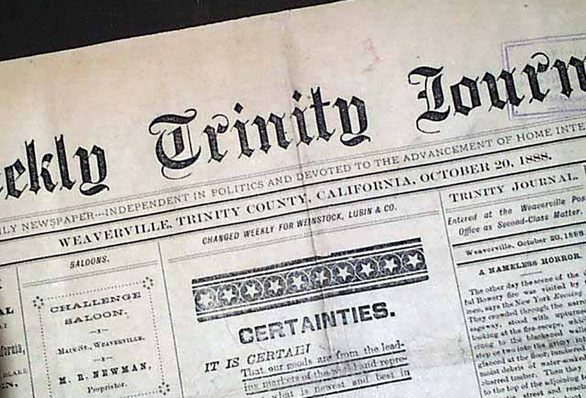 The Trinity Journal Trinity County Chamber of Commerce