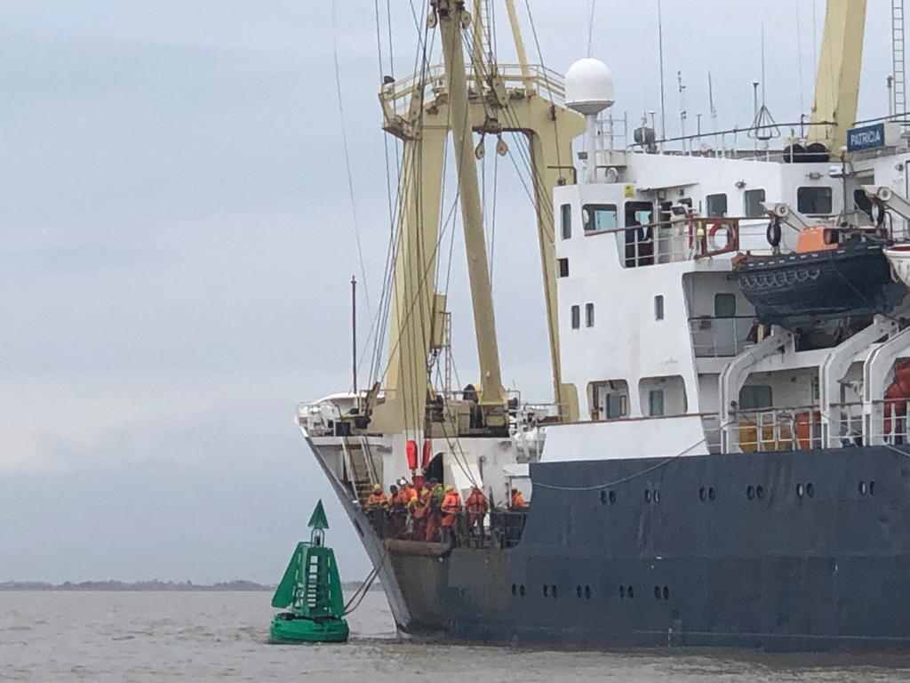 Routine buoy work for THV Patricia Trinity House