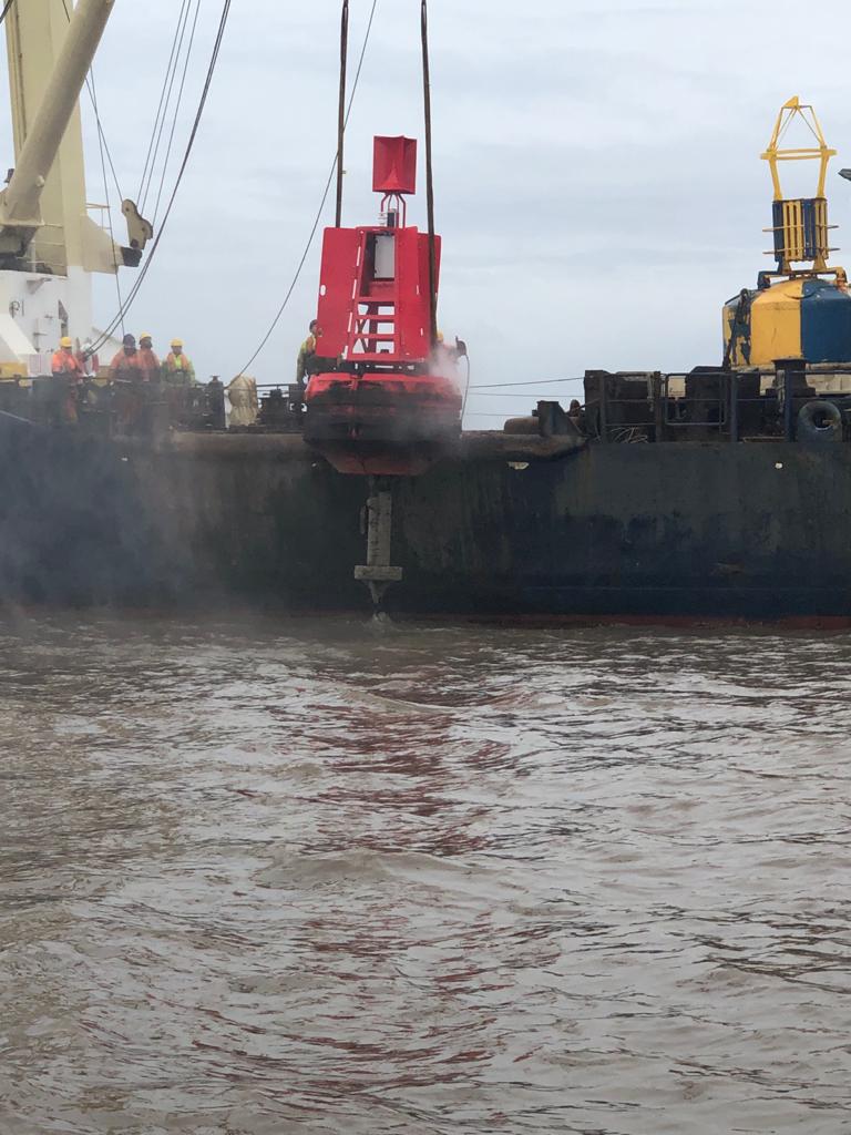 Routine buoy work for THV Patricia Trinity House