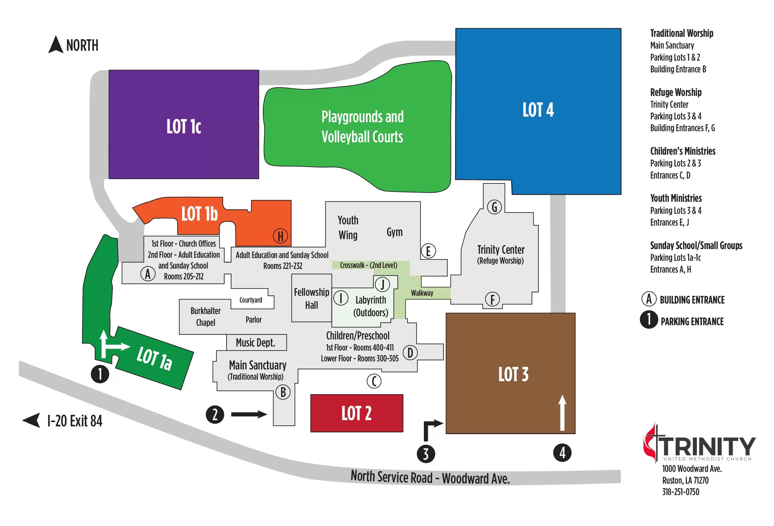 Campus Map Trinity United Methodist Church