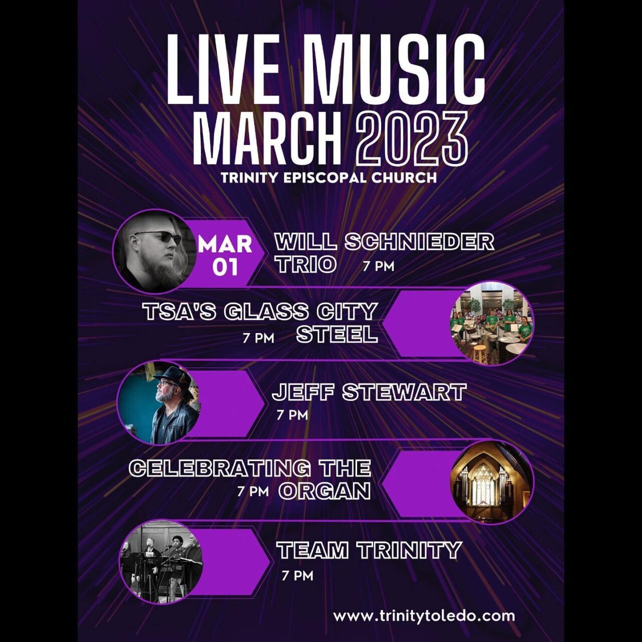 [{ SONAR }] March Music Series Trinity Episcopal Church in Downtown