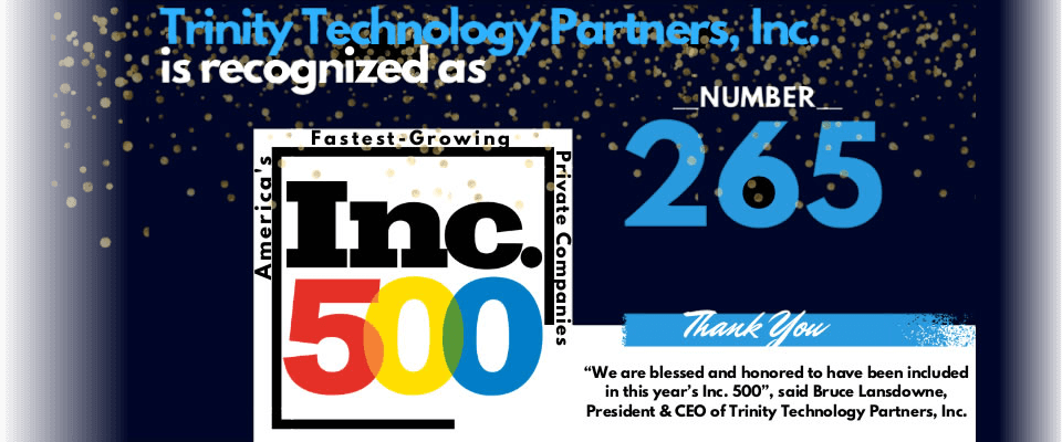 Trinity Technology Partners TRINITY SERVICES, SOLUTIONS, AND PRODUCTS