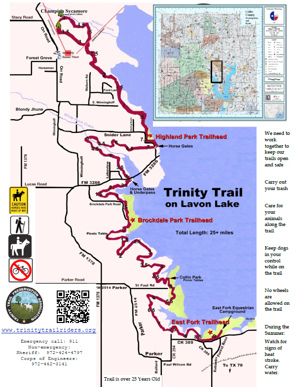 Trail Map Trinity Trail