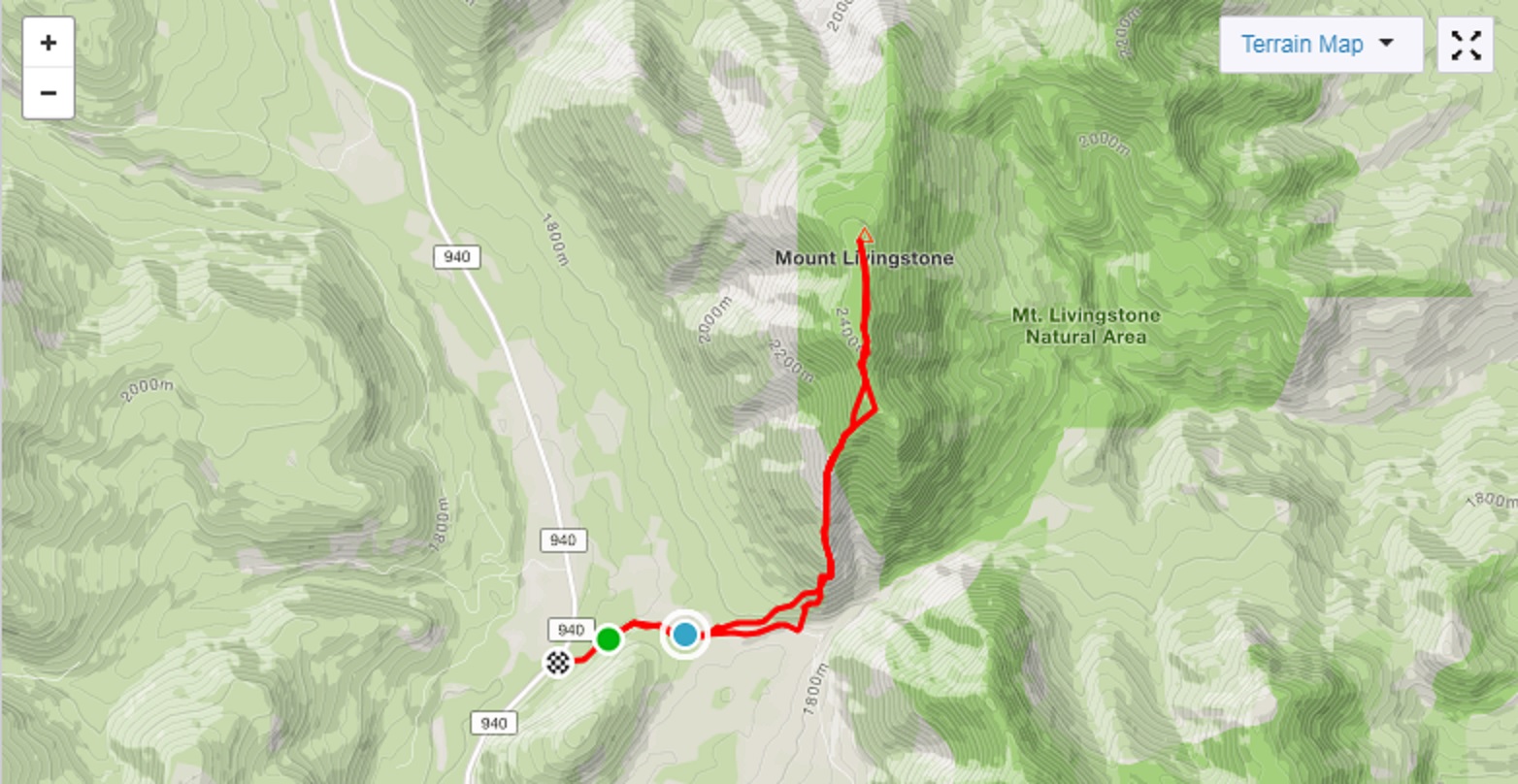 Shawn Bags Mount Livingstone Kananaskis Trip Bagger