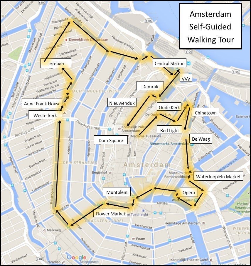 Amsterdam Attractions Map PDF FREE Printable Tourist Map