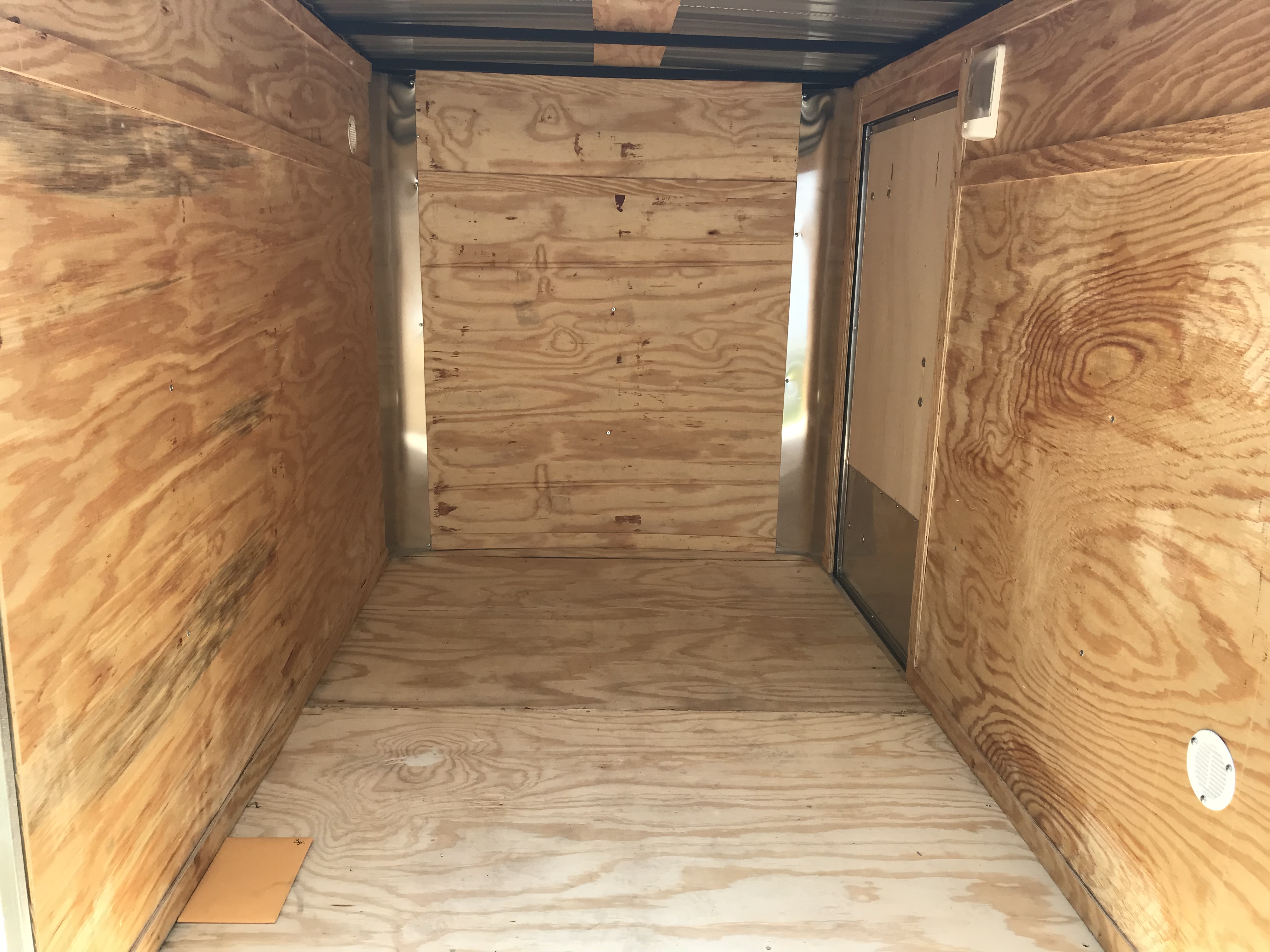 5x8 Single Axle 25'' Side Door Single Rear Swinging Door Triple A