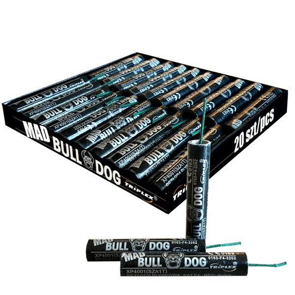 XP4001 MAD BULLDOG Crackers F4 Category, NEW ITEMS, Crackers