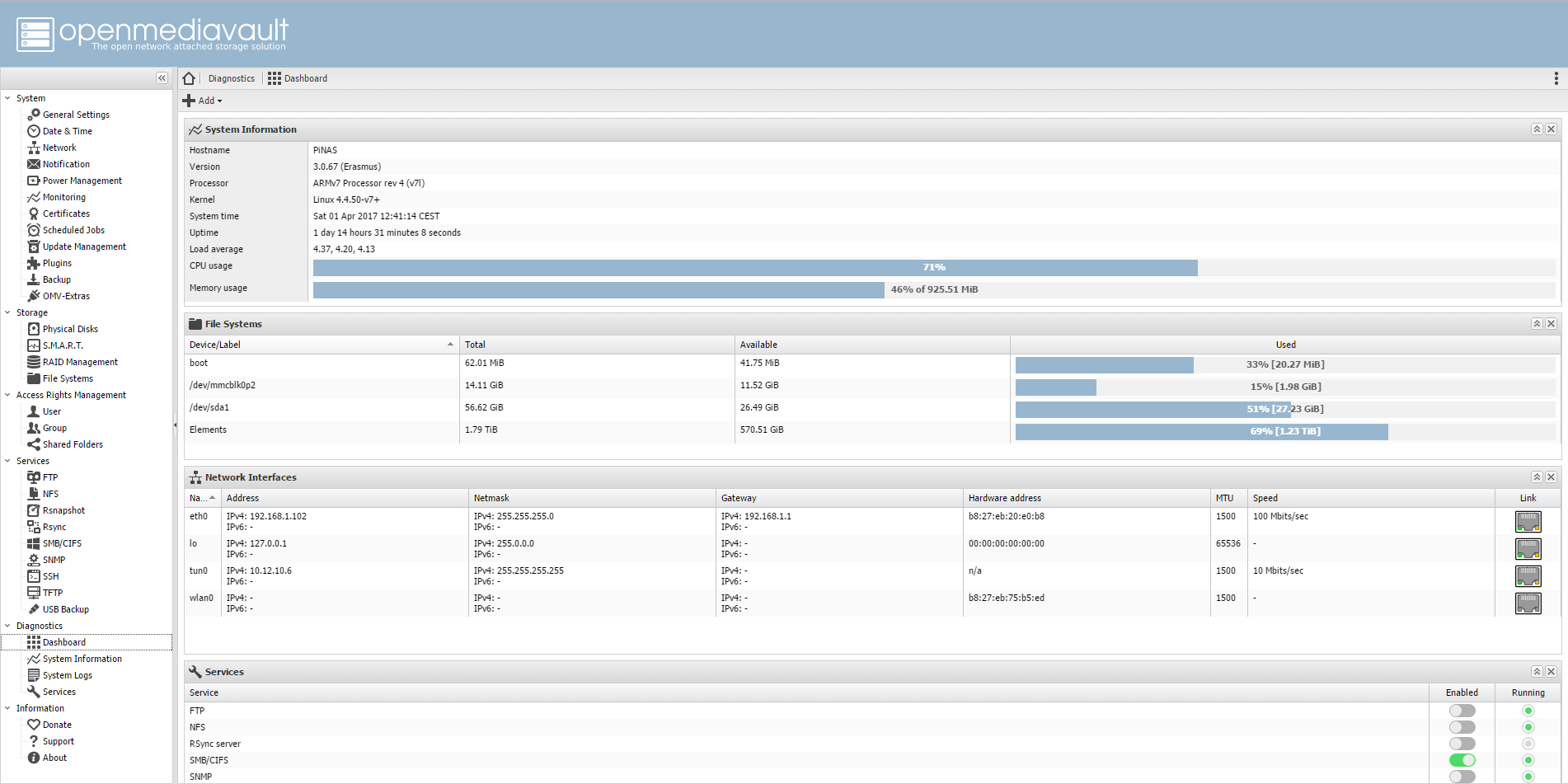 DIY NAS Installing OpenMediaVault (OMV) on a Raspberry Pi 3