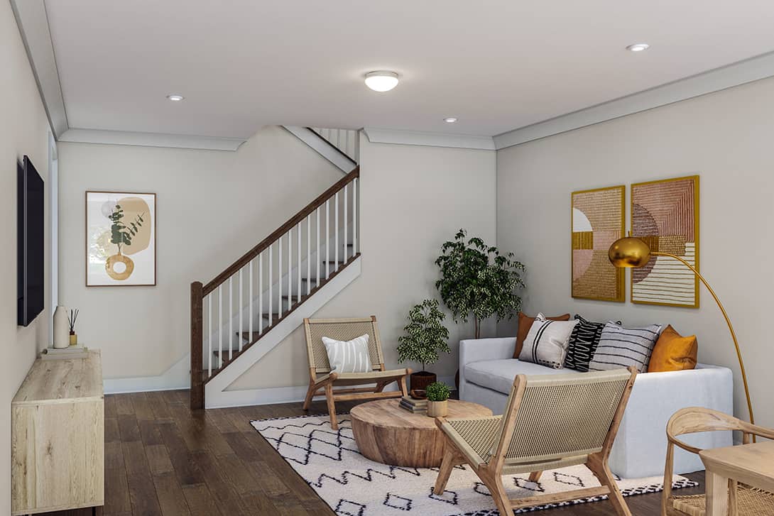 Townes at Chatham Park Plan 4 Great Room