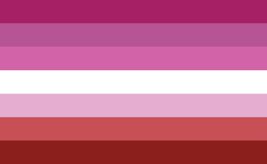 Lesbian flag colors luliyard
