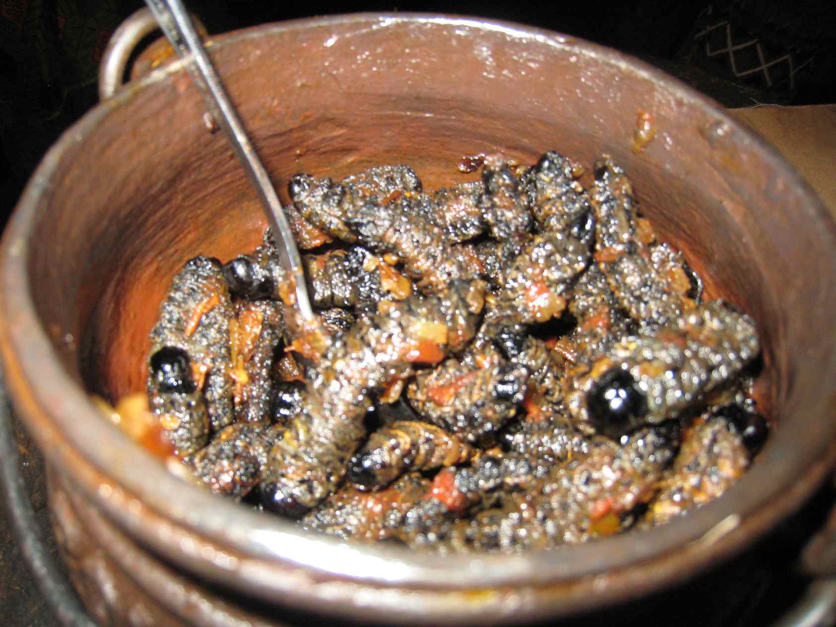 Traditional African Cuisine Mopane Worms