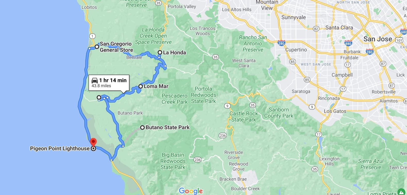 Pescadero Loop Northern California Road Trip from San Francisco