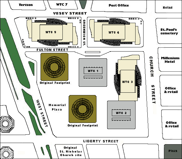WTC options site plan comparisons