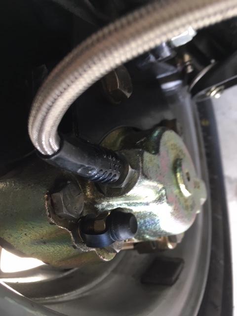 Minimal leak at brake line nut at front calipeneed advice : Spitfire