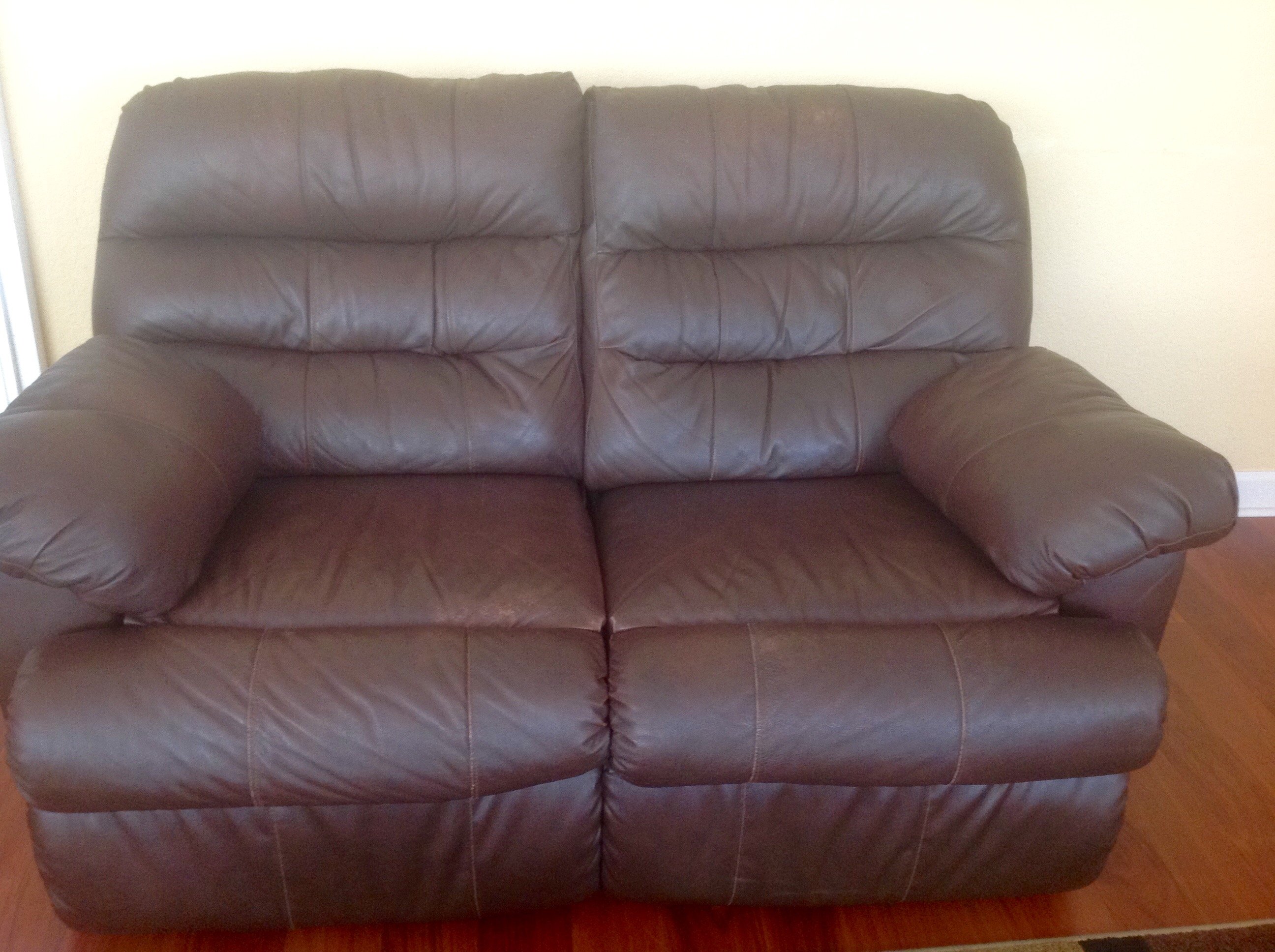 Ashley Rec Leather Sofa Set, Entertainment CenterAll 399 Connecting