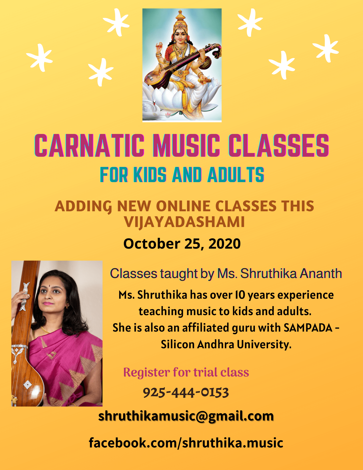 Carnatic music lessons near delawate pohcustomer