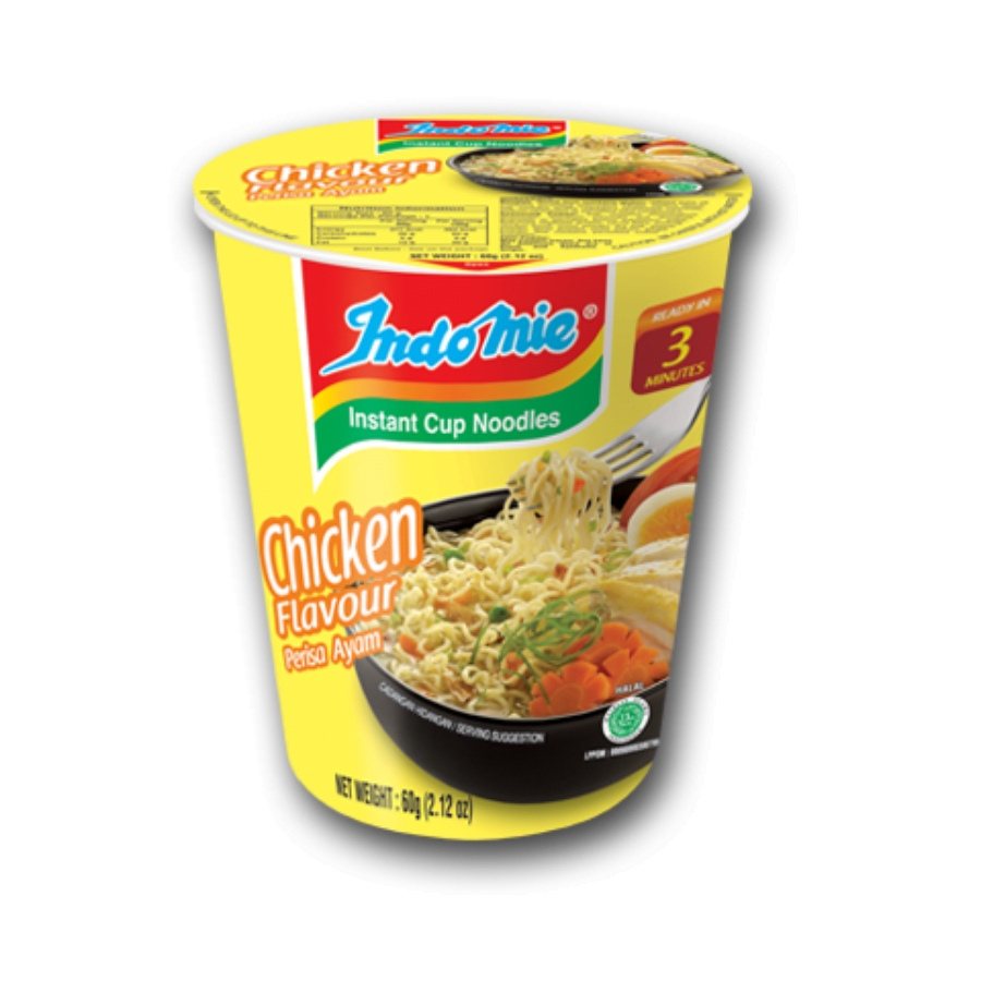 INDOMIE (CUP) Instant Noodles Chicken Flavour Triways Marketing