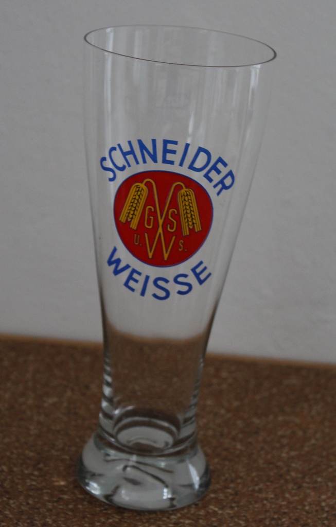 altes Weizenbierglas Weißbierglas Brauerei Schneider Weisse