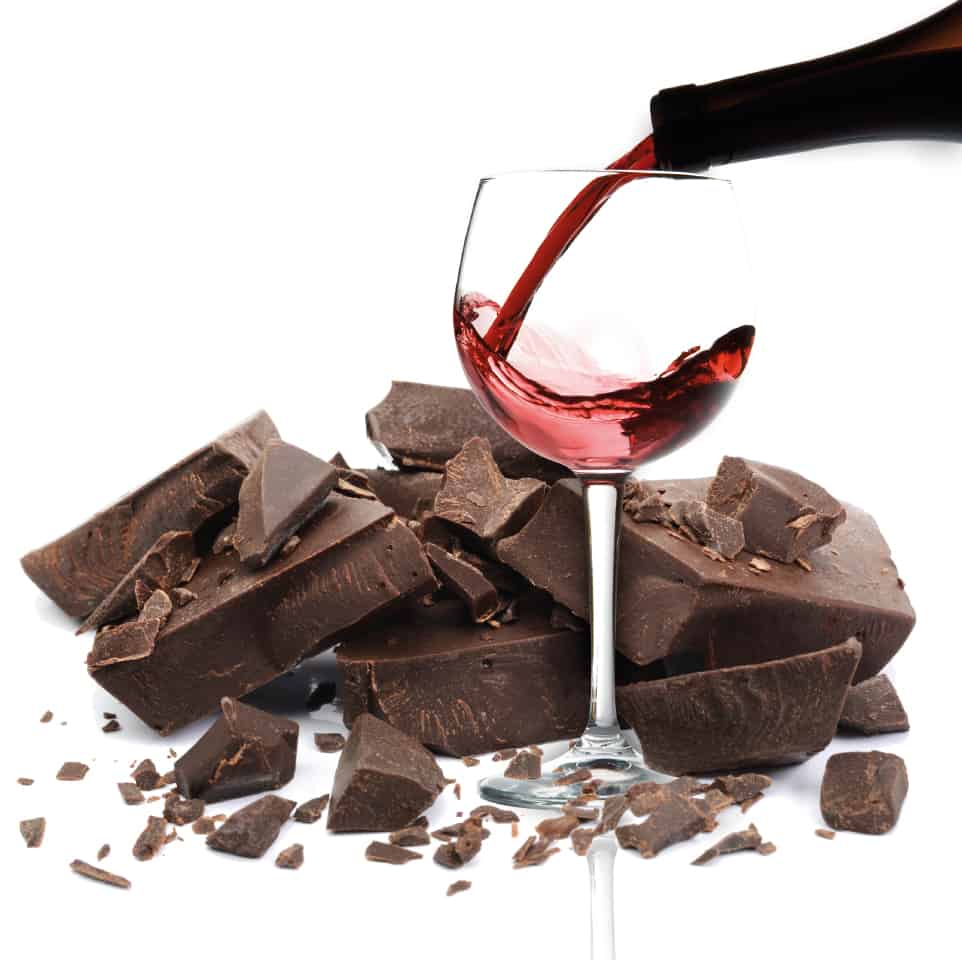 Vin et chocolat accord gourmand Trois Fois Vin