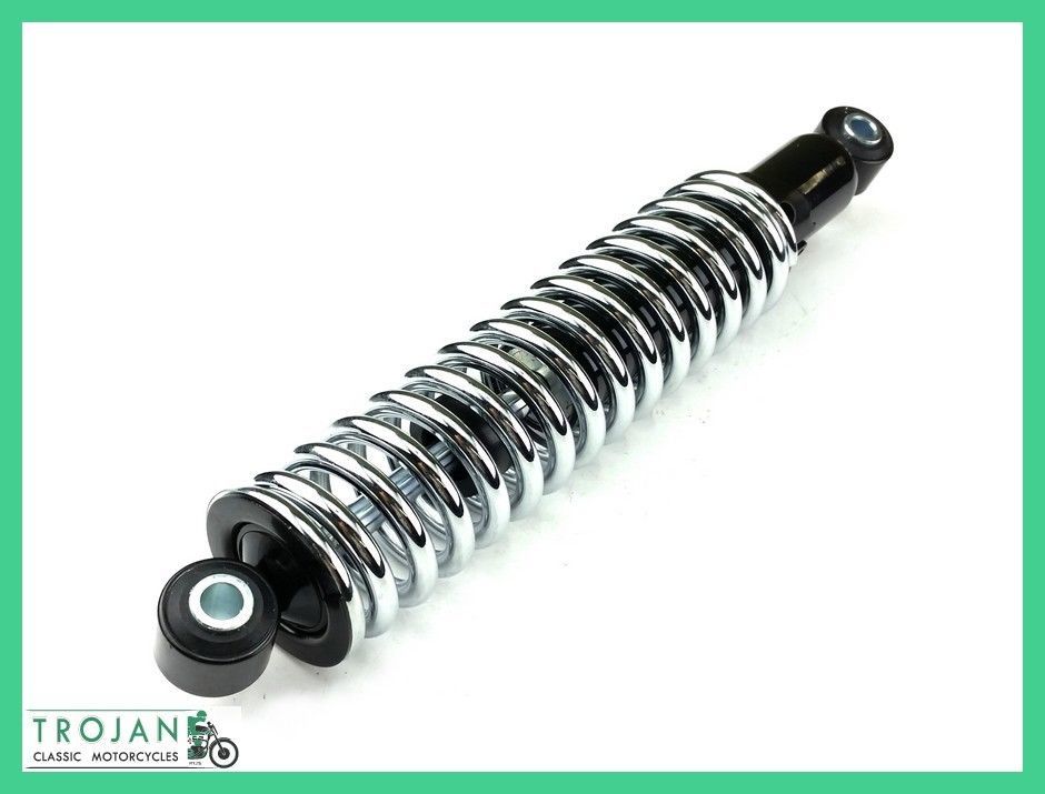 SHOCK ABSORBERS, UNIVERSAL BRITISH, CHROME SPRING, 315MM (PAIR) TRIUMPH