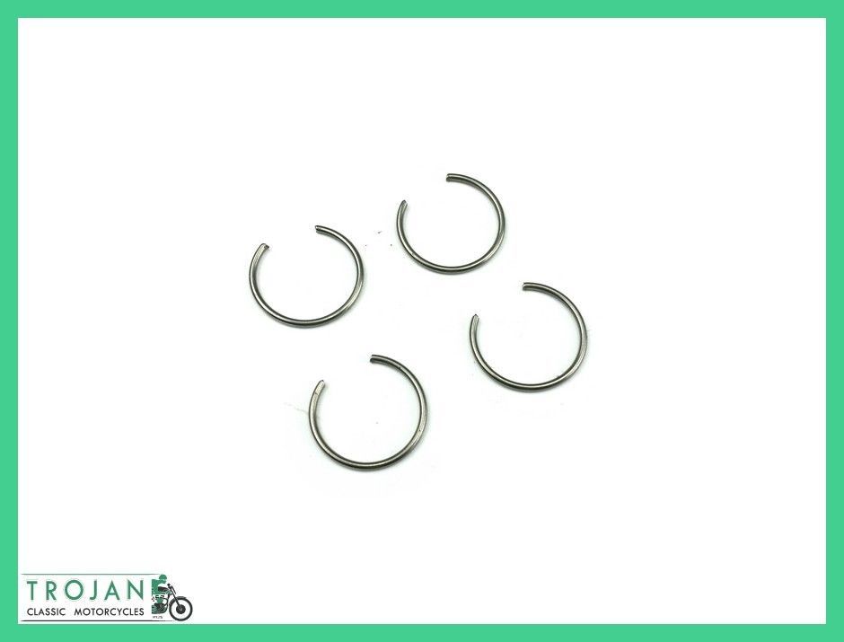 PISTON GUDGEON PIN CIRCLIP (SET OF 4), TRIUMPH, TRW, NOS, 702323 Genuine