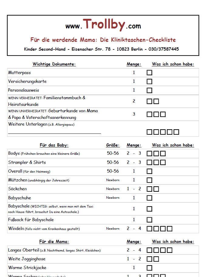 KliniktaschenCheckliste Trollby