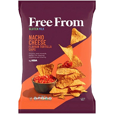 ASDA Free From Nacho Cheese Flavour Tortilla Chips (180g) Compare