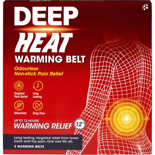 Deep Heat Long Lasting Warming Belt Pain Relief (2) Compare Prices
